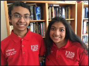 Zita and nathaniel Riberio, academic team